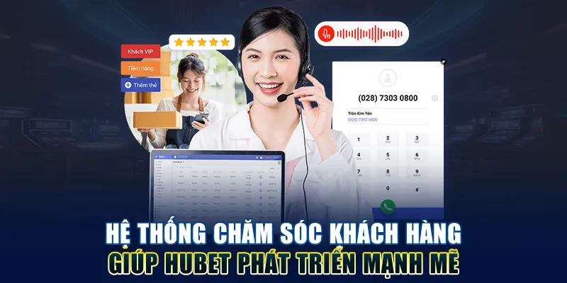 Hệ thống chăm sóc khách hàng giúp HUBET phát triển mạnh mẽ