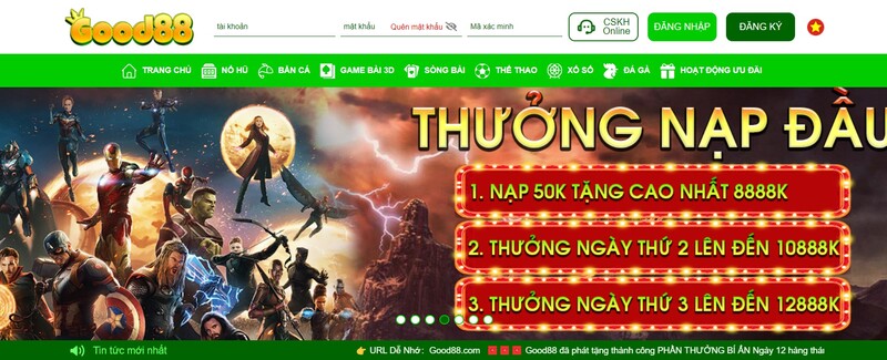 Tổng hợp các khuyến mãi Good88